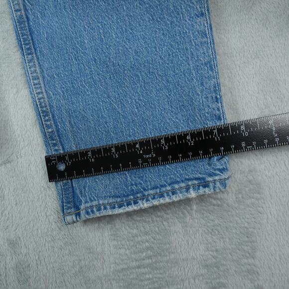 Gap Jeans Womens 32x26 Blue Cropped Ankle Cheeky Straight Button Fly High Rise - Picture 8 of 14